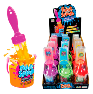 Kidsmania Paint Splash Lollipop Dip Candy 1.8oz 12ct